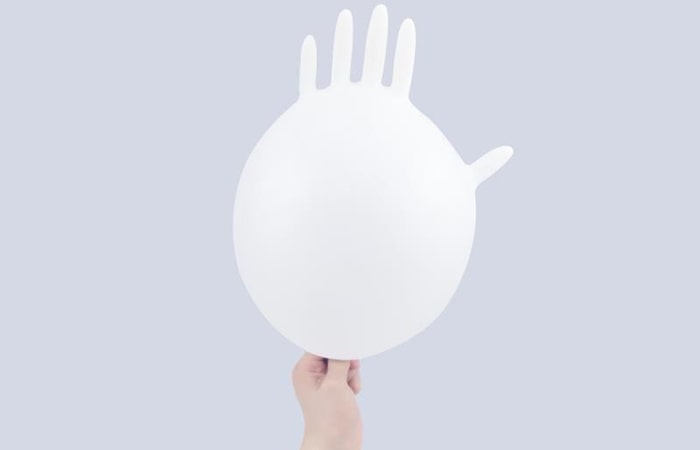 White Disposable Latex Gloves